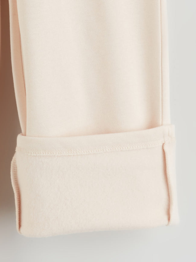 LCW Kids Beige Elastic Waist Basic Girls Tracksuit Bottoms Main Image