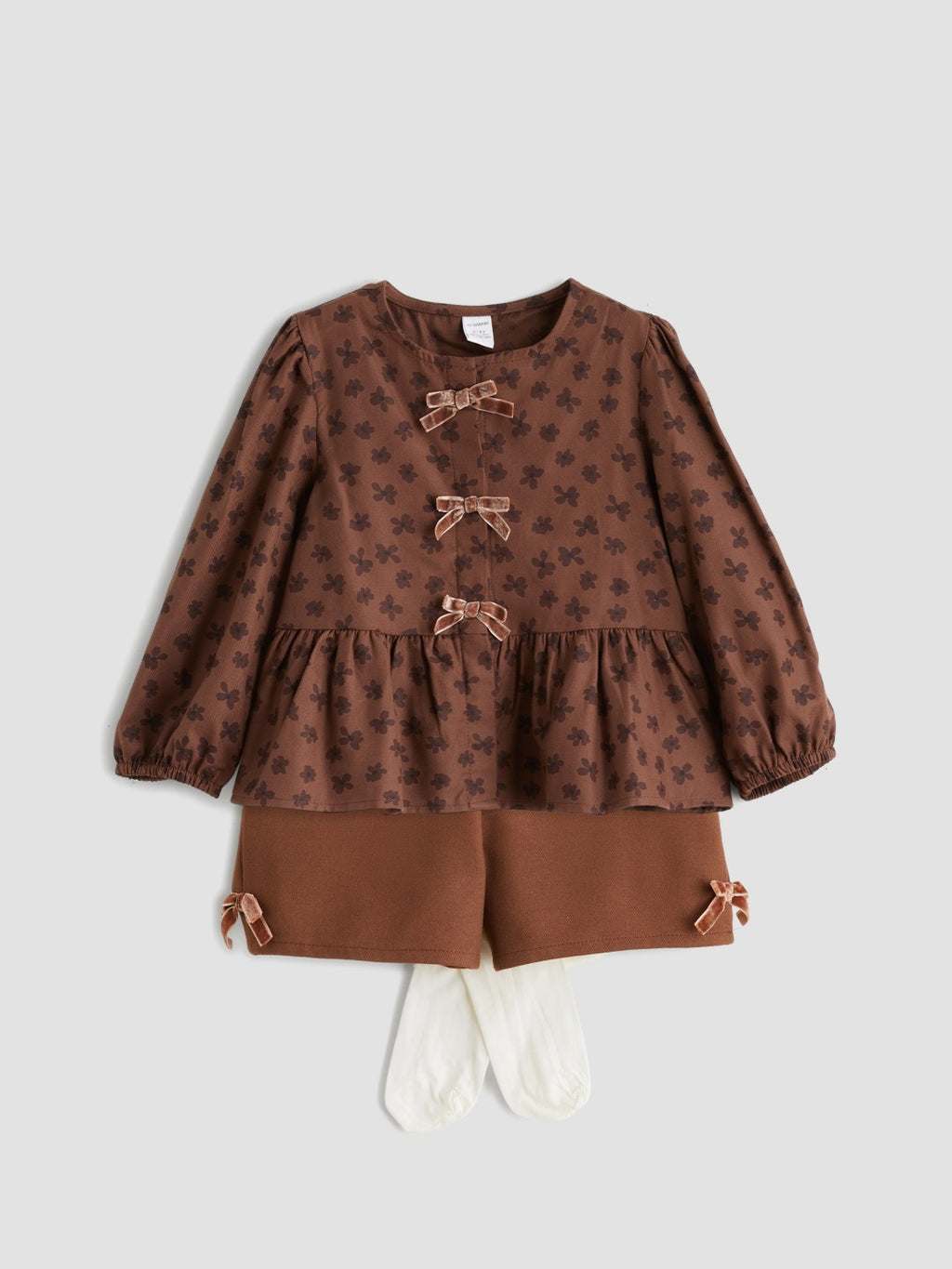 LCW Kids Girl Brown Set