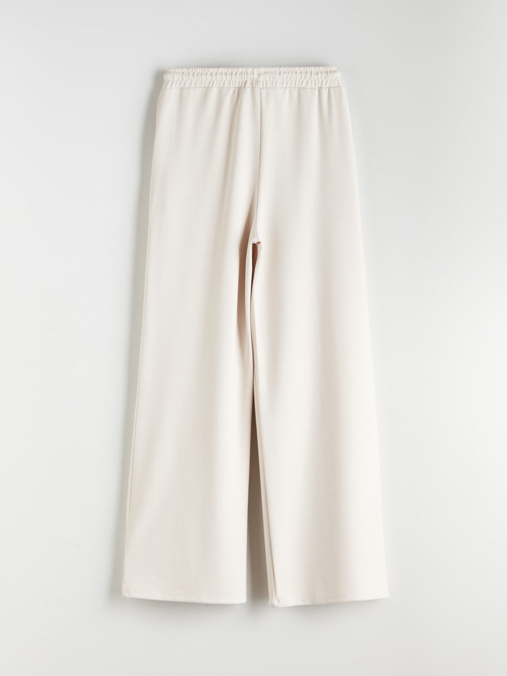 Xside Beige Elastic Waist Wide Leg Women Tracksuit Bottoms