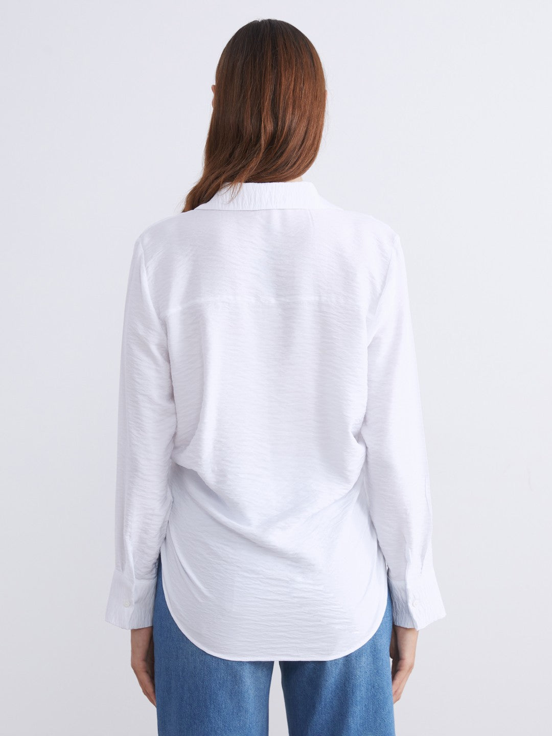 LCW Classic Women Shirt Tunic With Tie Detail