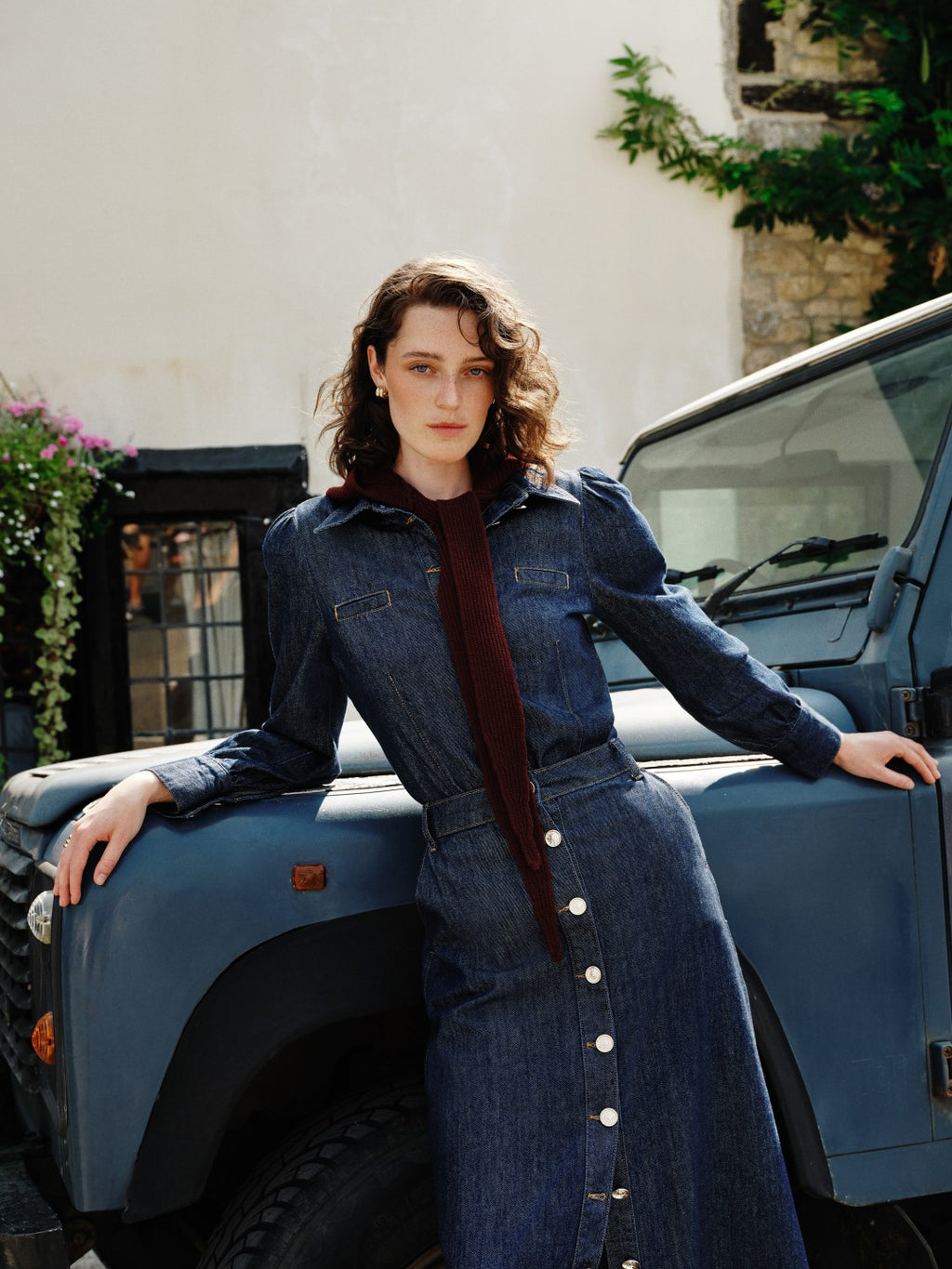 Raşit Bağzibağli X Lc Waikiki Indigo Shirt Collar Women Jean Jacket