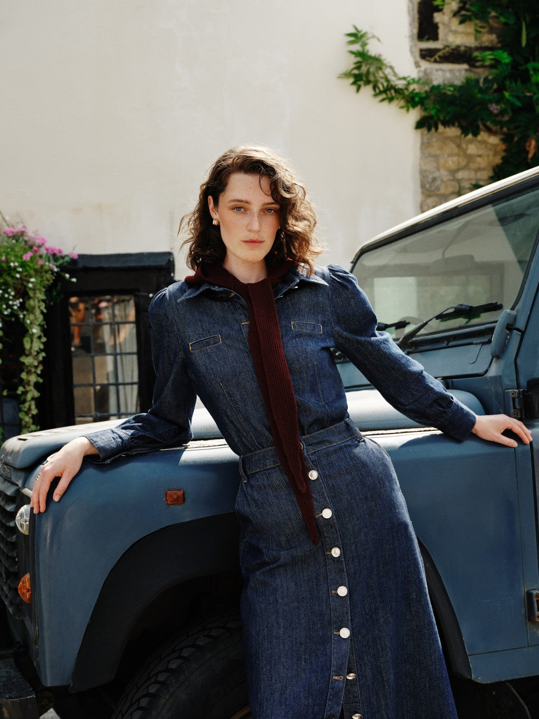 Raşit Bağzibağli X Lc Waikiki Indigo Shirt Collar Women Jean Jacket