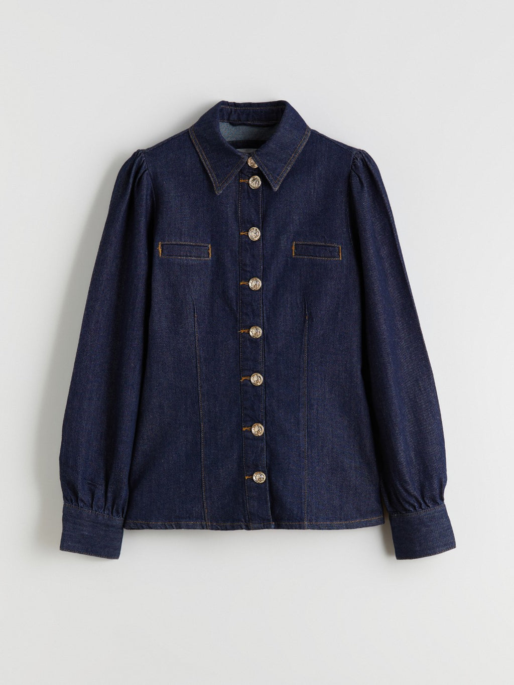 Raşit Bağzibağli X Lc Waikiki Indigo Shirt Collar Women Jean Jacket