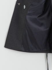 LCW Modest Anthracite Belted Waist Women Blazer Jacket