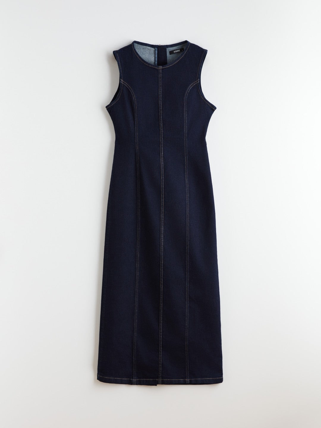 Xside Crew Neck Denim Dress