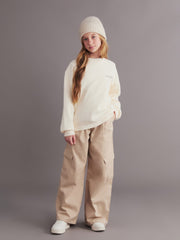 LCW Kids Back Printed Girls Sweatshirt