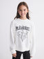 LCW Kids Crew Neck Printed Girls Sweatshirt