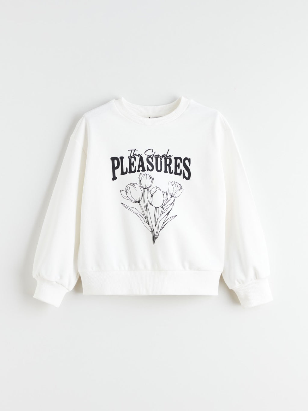 LCW Kids Crew Neck Printed Girls Sweatshirt