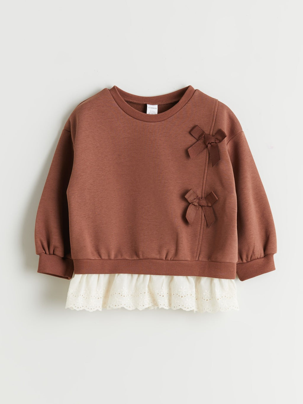 LCW Kids Frilled Bow Girls Sweatshirt