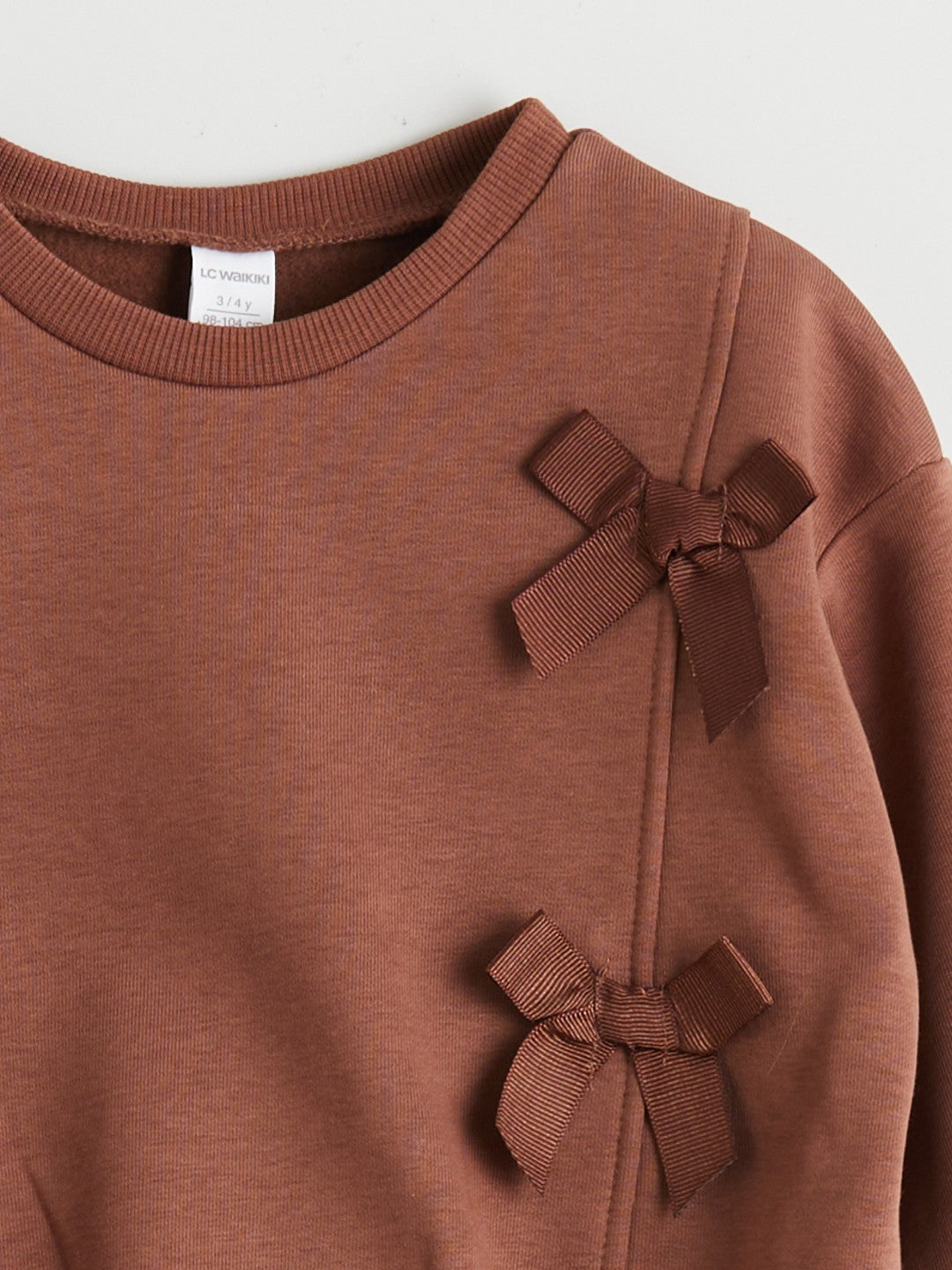 LCW Kids Frilled Bow Girls Sweatshirt