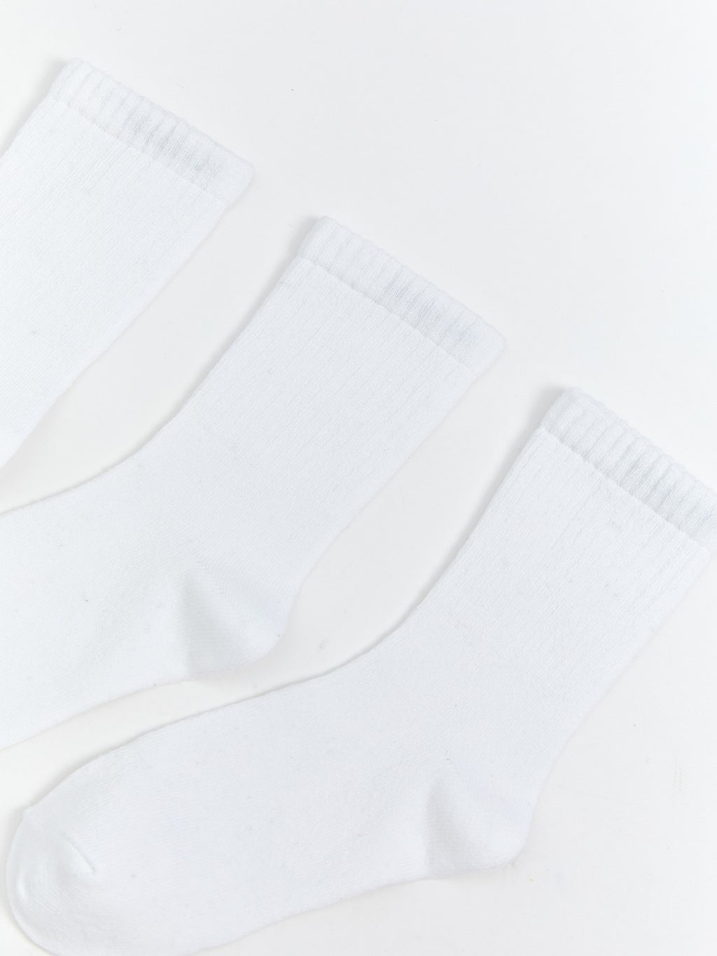 LCW Kids White Basic Girls Ankle Socks 5-Pack