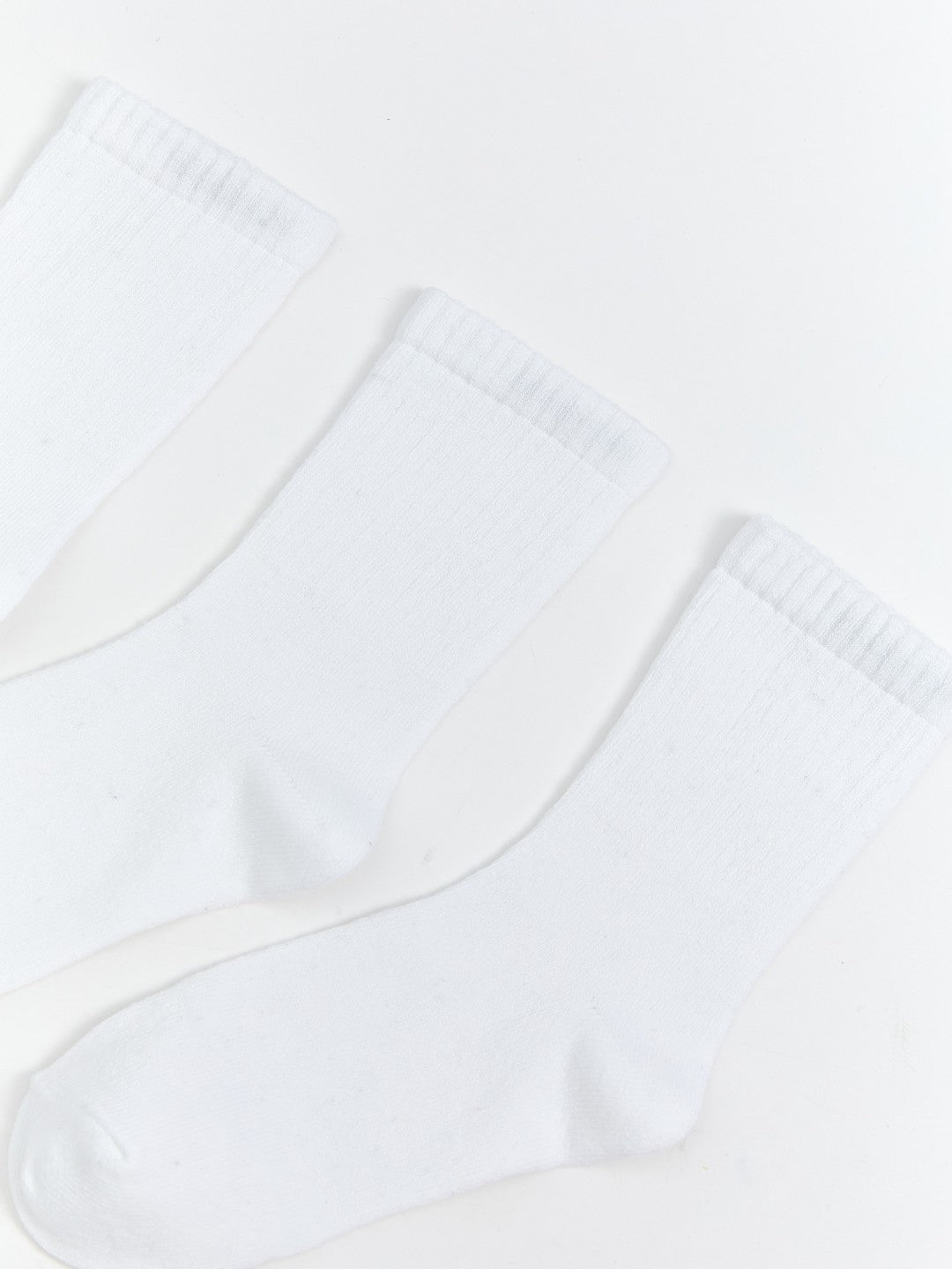 LCW Kids White Basic Girls Ankle Socks 5-Pack
