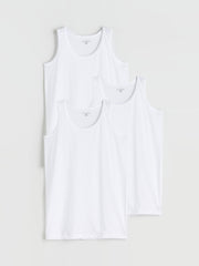 LCW Kids White Crew Neck Boys Undershirt 3-Pack