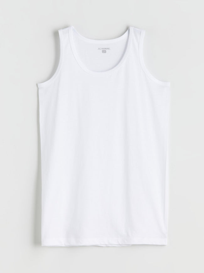 LCW Kids White Crew Neck Boys Undershirt 3-Pack Main Image