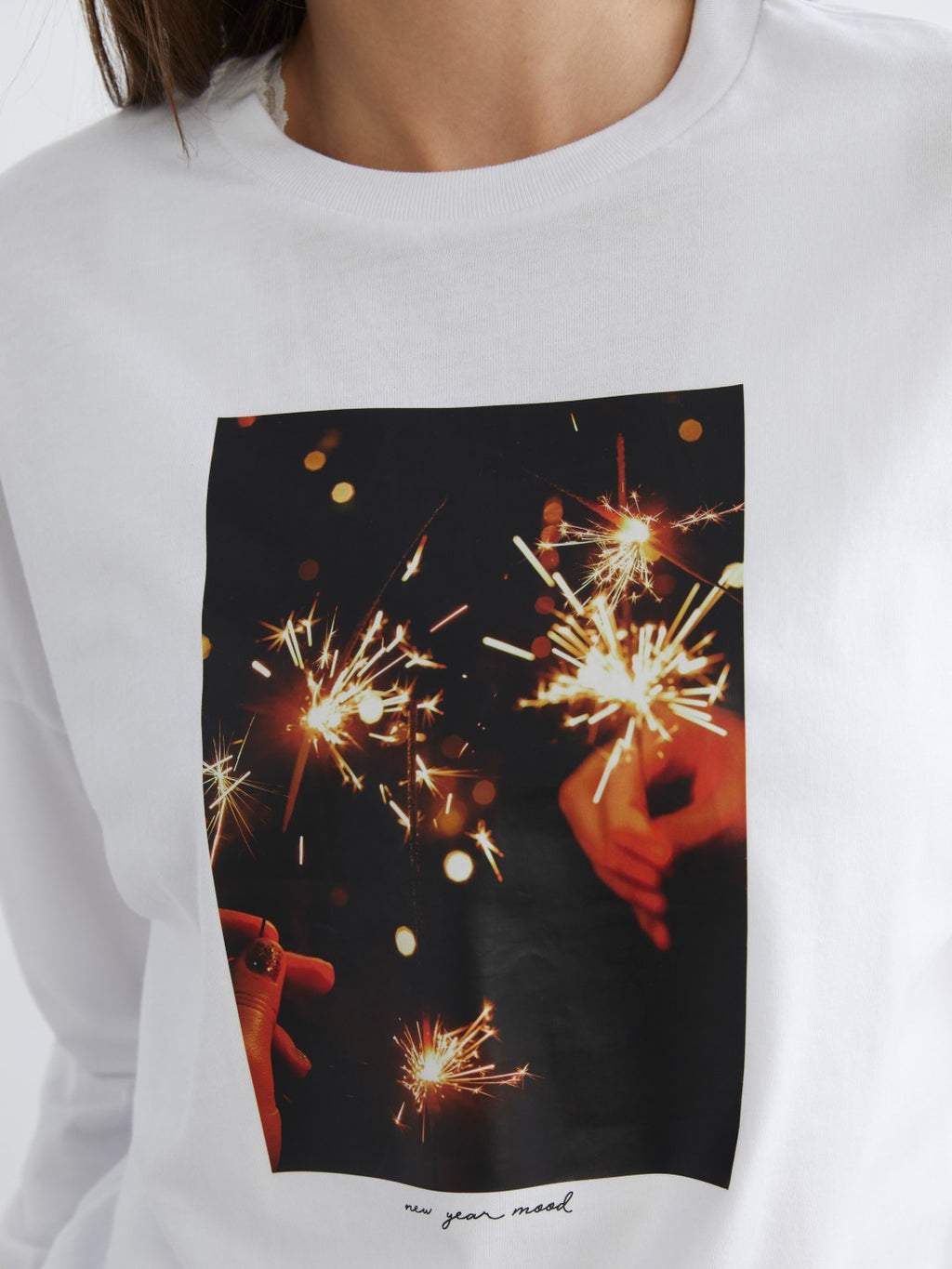 LCW Vision Crew Neck Printed Oversize Women T-Shirt