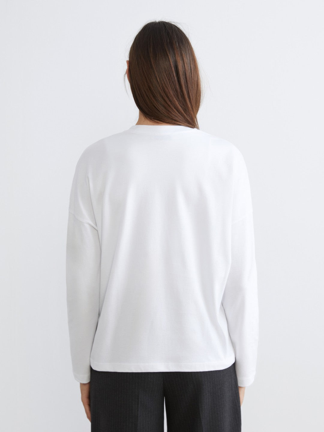 LCW Vision Crew Neck Printed Oversize Women T-Shirt