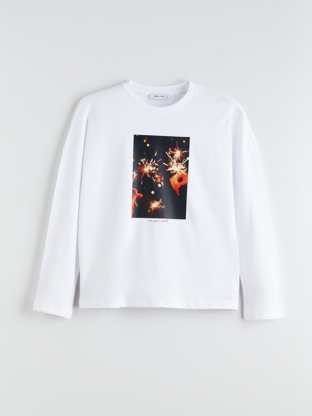 LCW Vision Crew Neck Printed Oversize Women T-Shirt