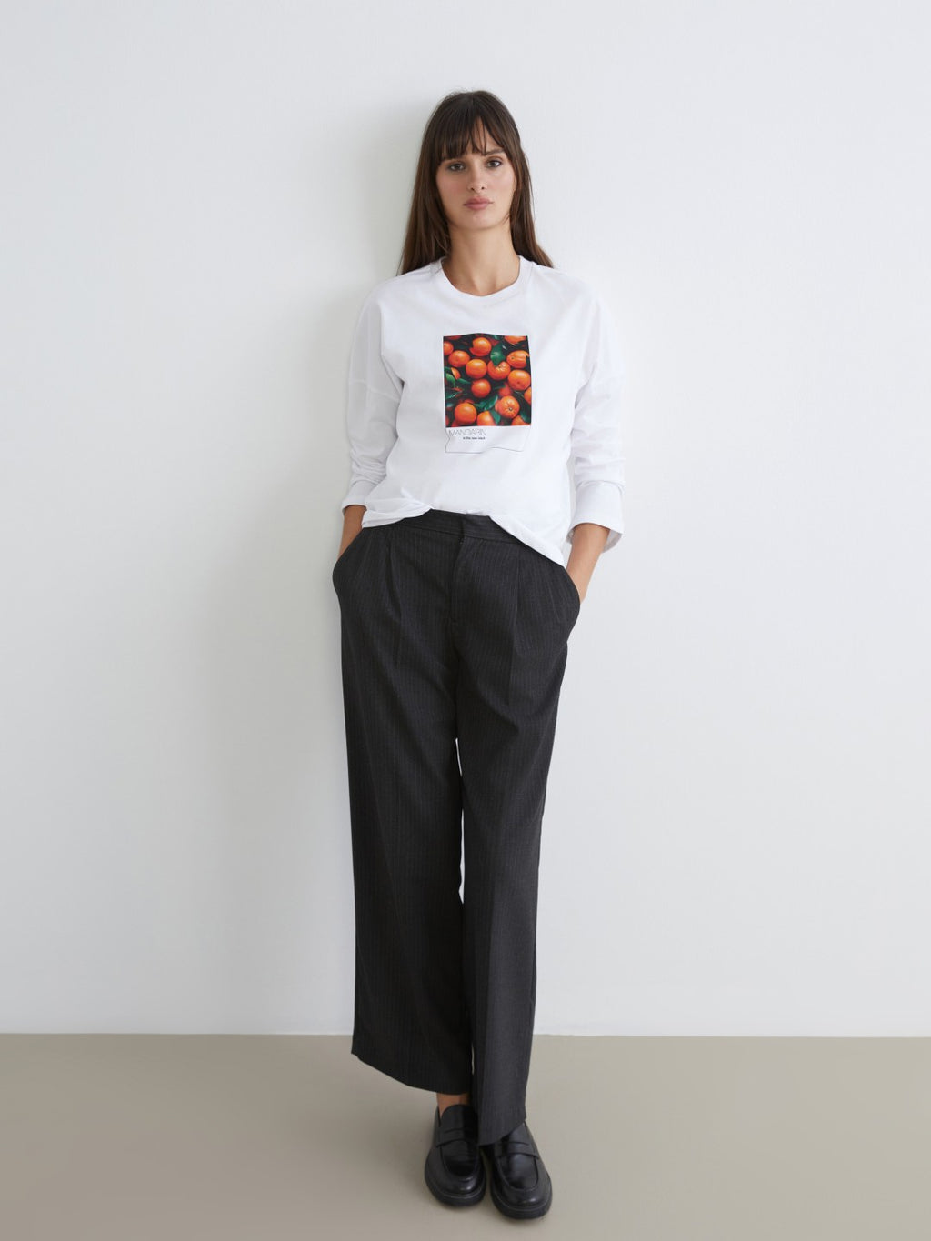 LCW Vision Crew Neck Printed Oversize Women T-Shirt