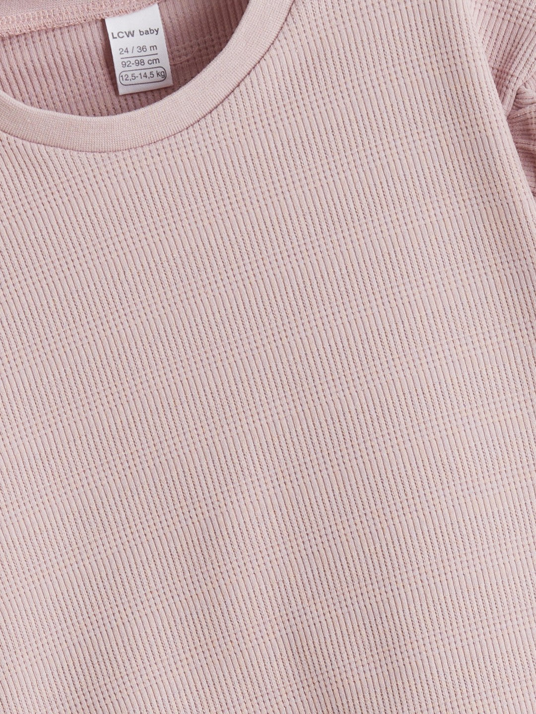 LCW Baby Crew Neck Basic Girls Sweatshirt And Leggings