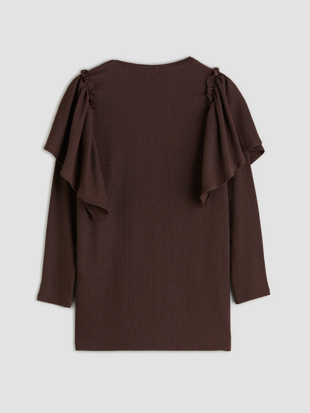 LCW Basic Crew Neck Frilled Women Tunic