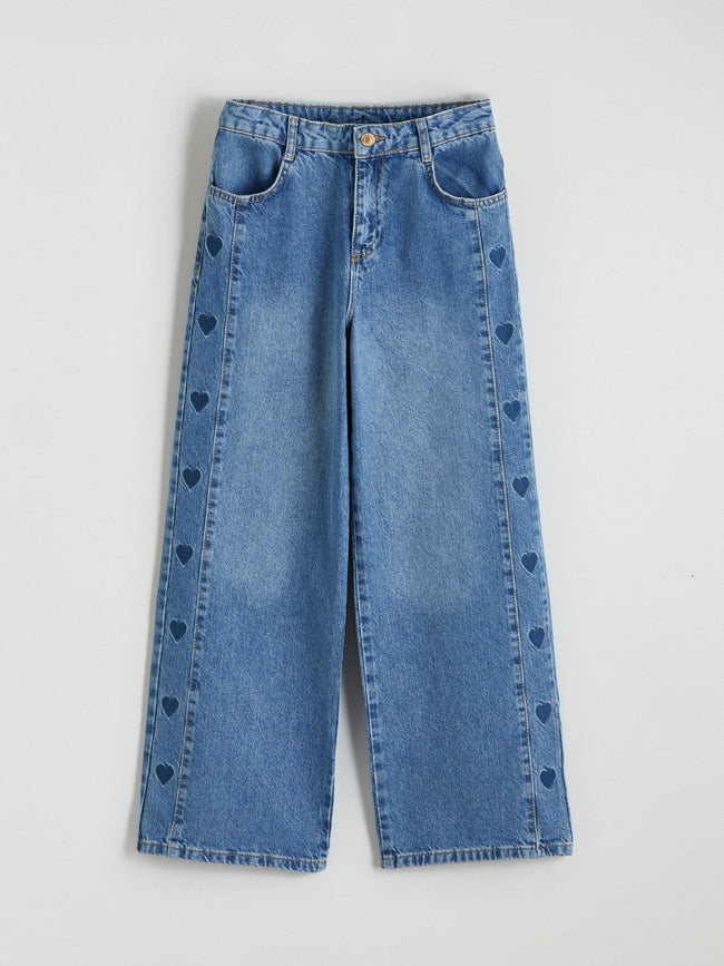 LCW Kids Wideleg Girls Jeans Hover Image