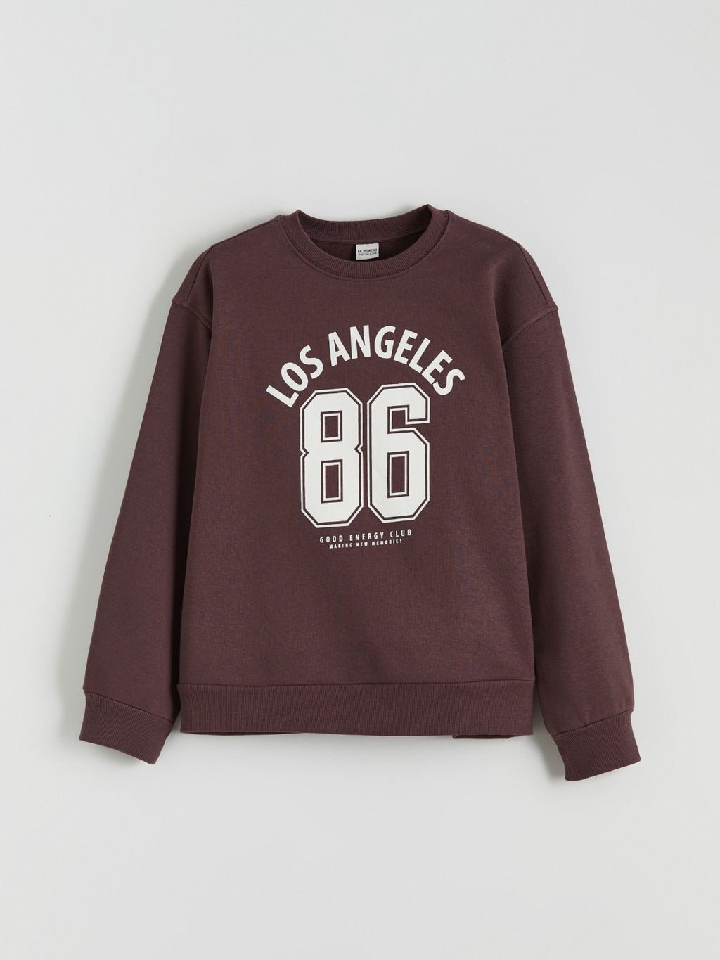 LCW Kids Los Angeles Printed Girls Thick Sweatshirt