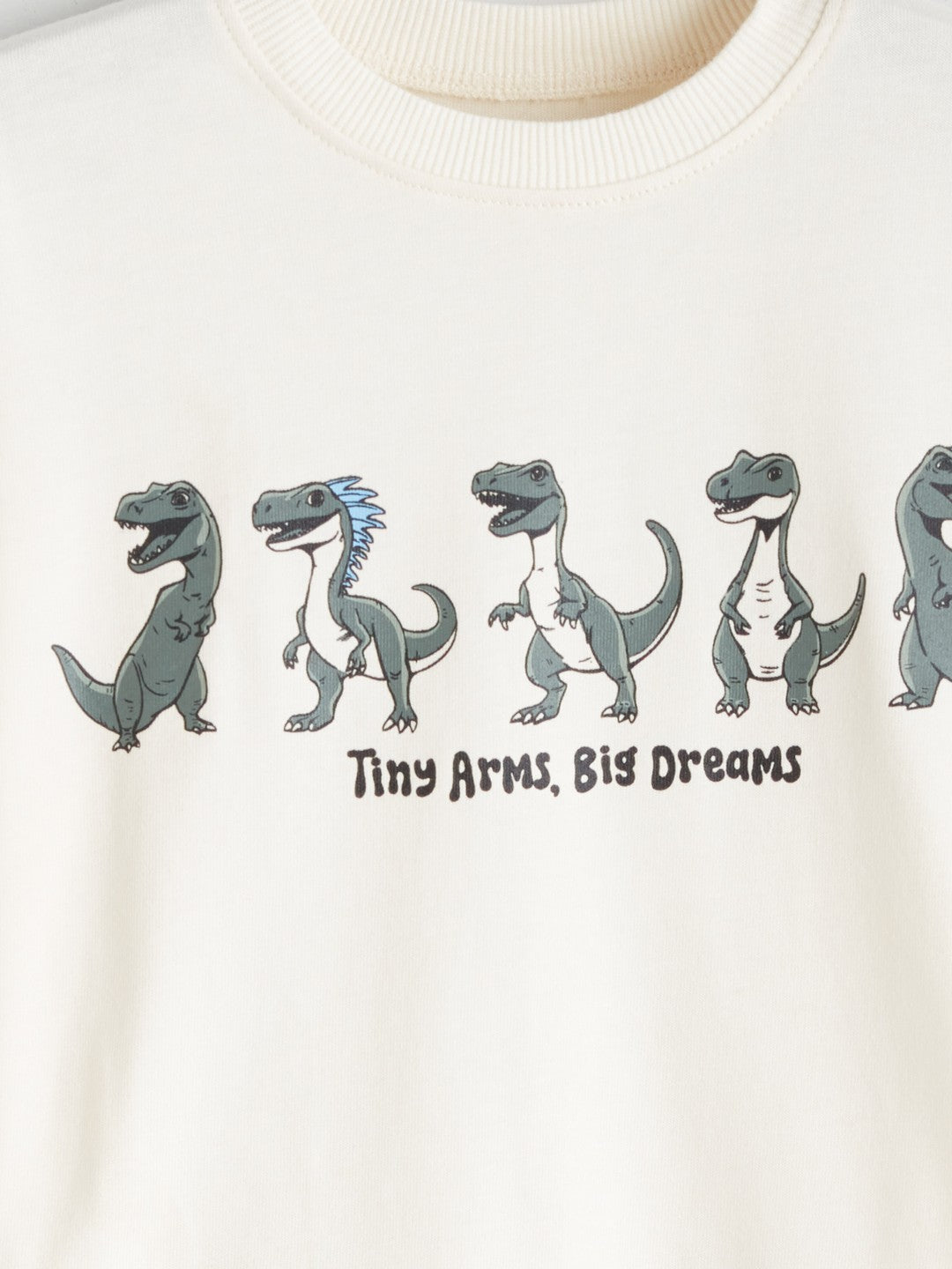 LCW Kids Crew Neck Dinosaur Printed Boys Sweatshirt