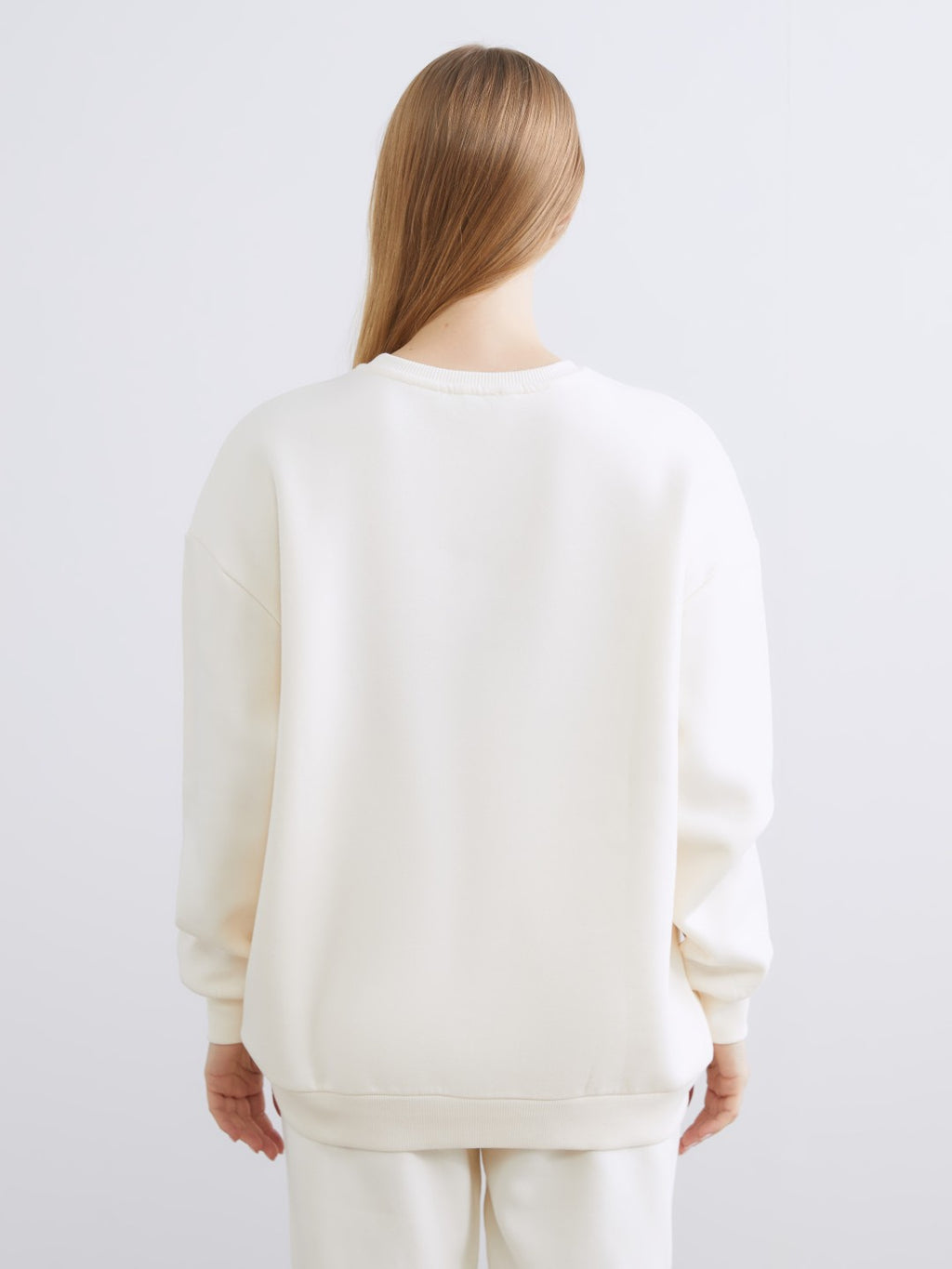 Xside Boston Printed Oversize Women Thick Sweatshirt