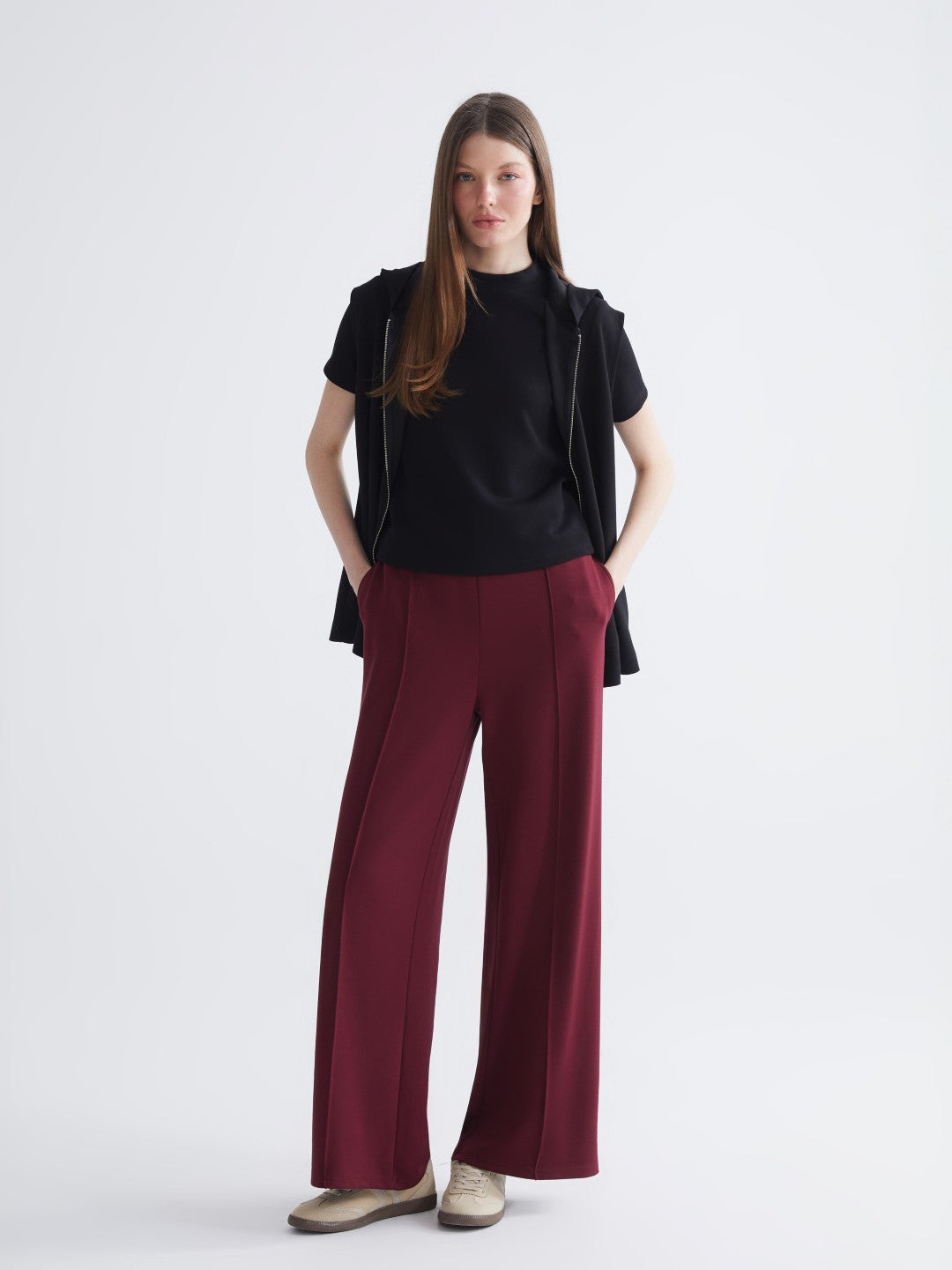 LCW Comfort Women Sweatpants With Elastic Waist
