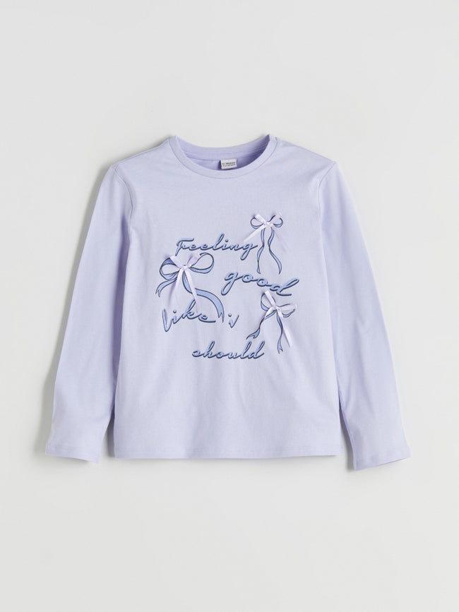 LCW Kids Crew Neck Girls T-Shirt Hover Image