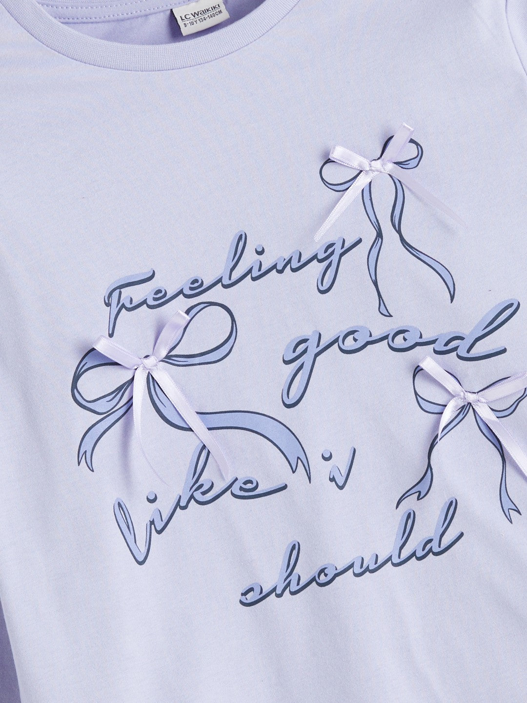 LCW Kids Crew Neck Girls T-Shirt