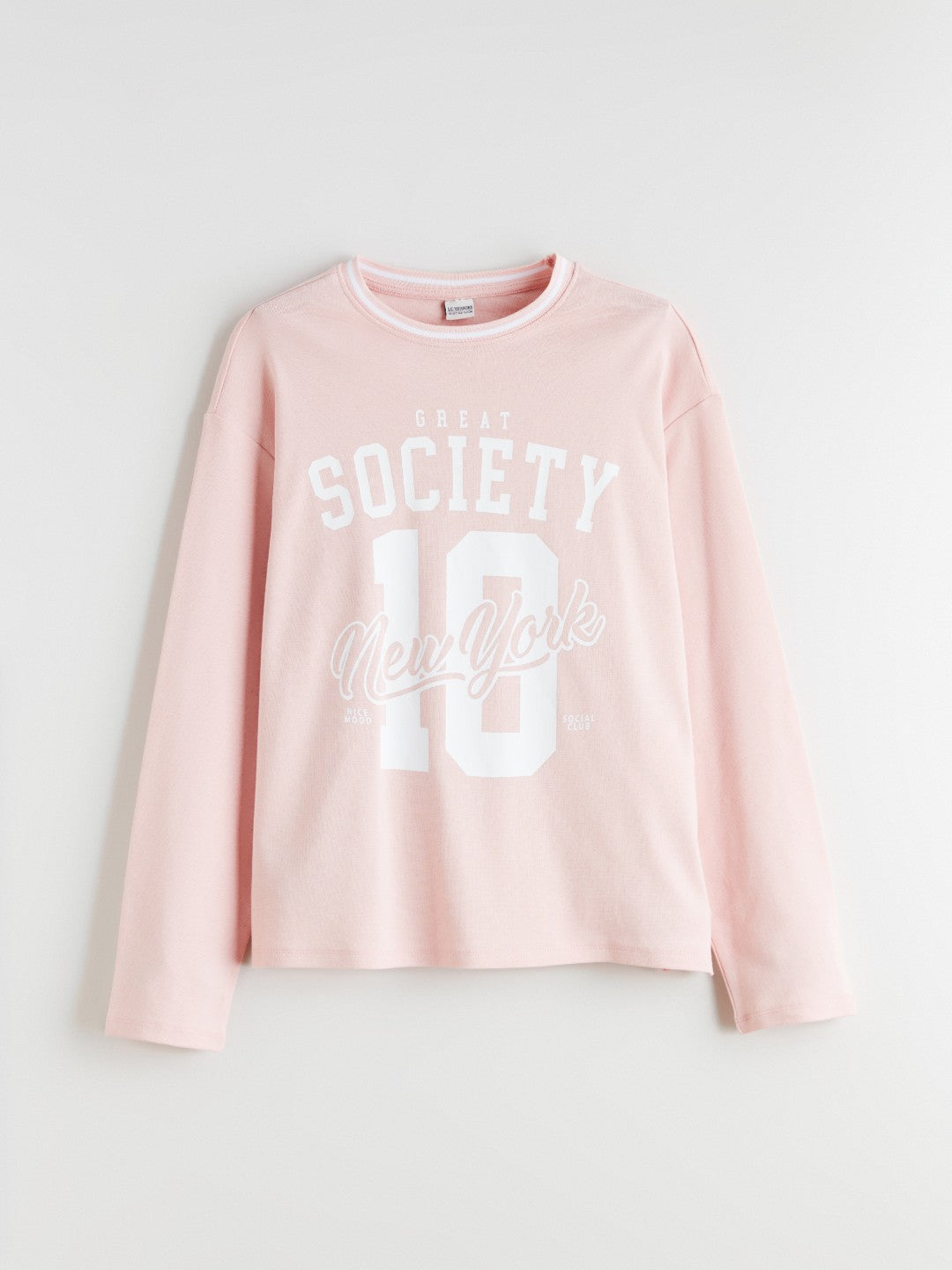 LCW Kids Crew Neck New York Printed Girls T-Shirt