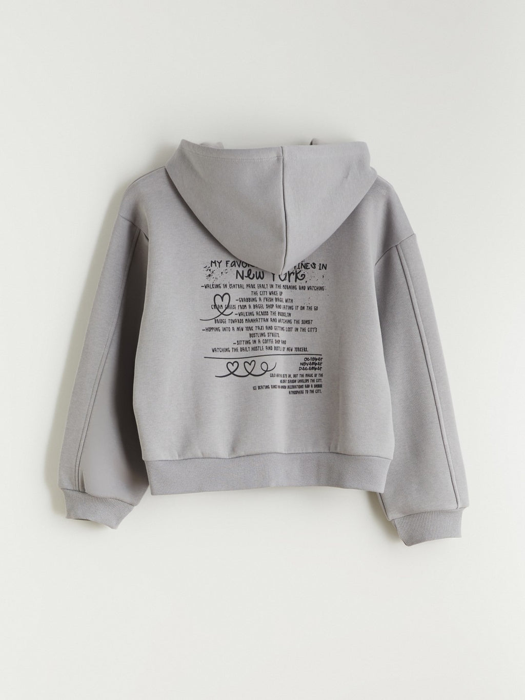 LCW Kids Hooded Girls Zippered Sweatshirt