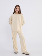 LCW Kids Crew Neck Girls Tracksuit Set