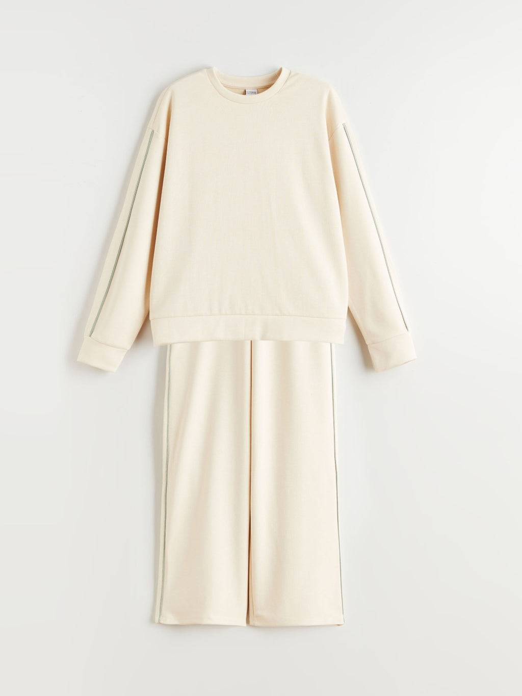 LCW Kids Crew Neck Girls Tracksuit Set