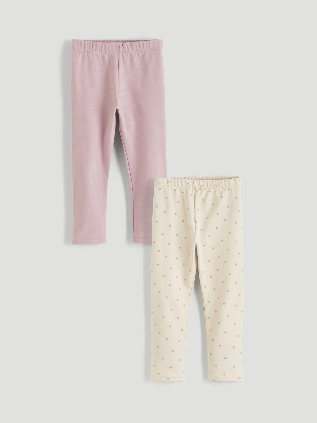 LCW Kids Elasticated Waist Girls Leggings 2 Pack