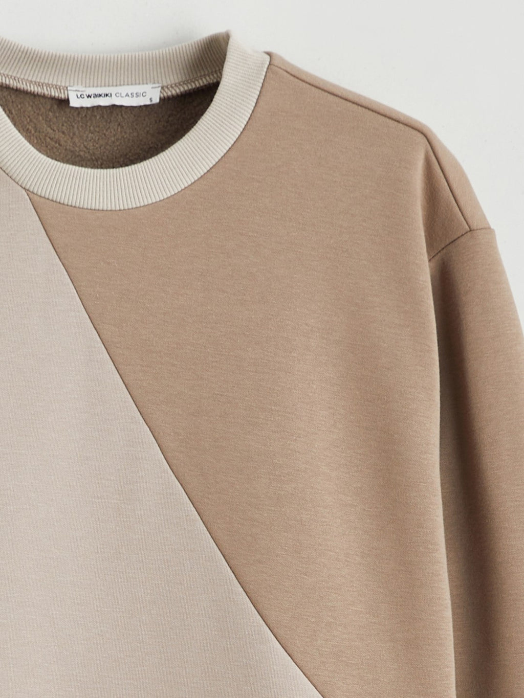 LCW Basic Color Block Oversize Women Sweatshirt