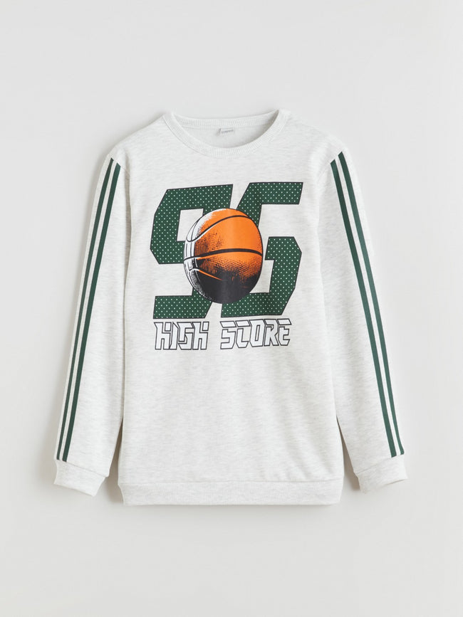 LCW Kids Crew Neck Boys Sweatshirt And Sweatpants Main Image