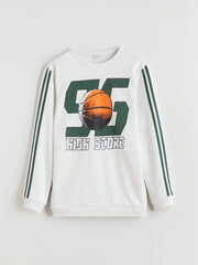 LCW Kids Crew Neck Boys Sweatshirt And Sweatpants