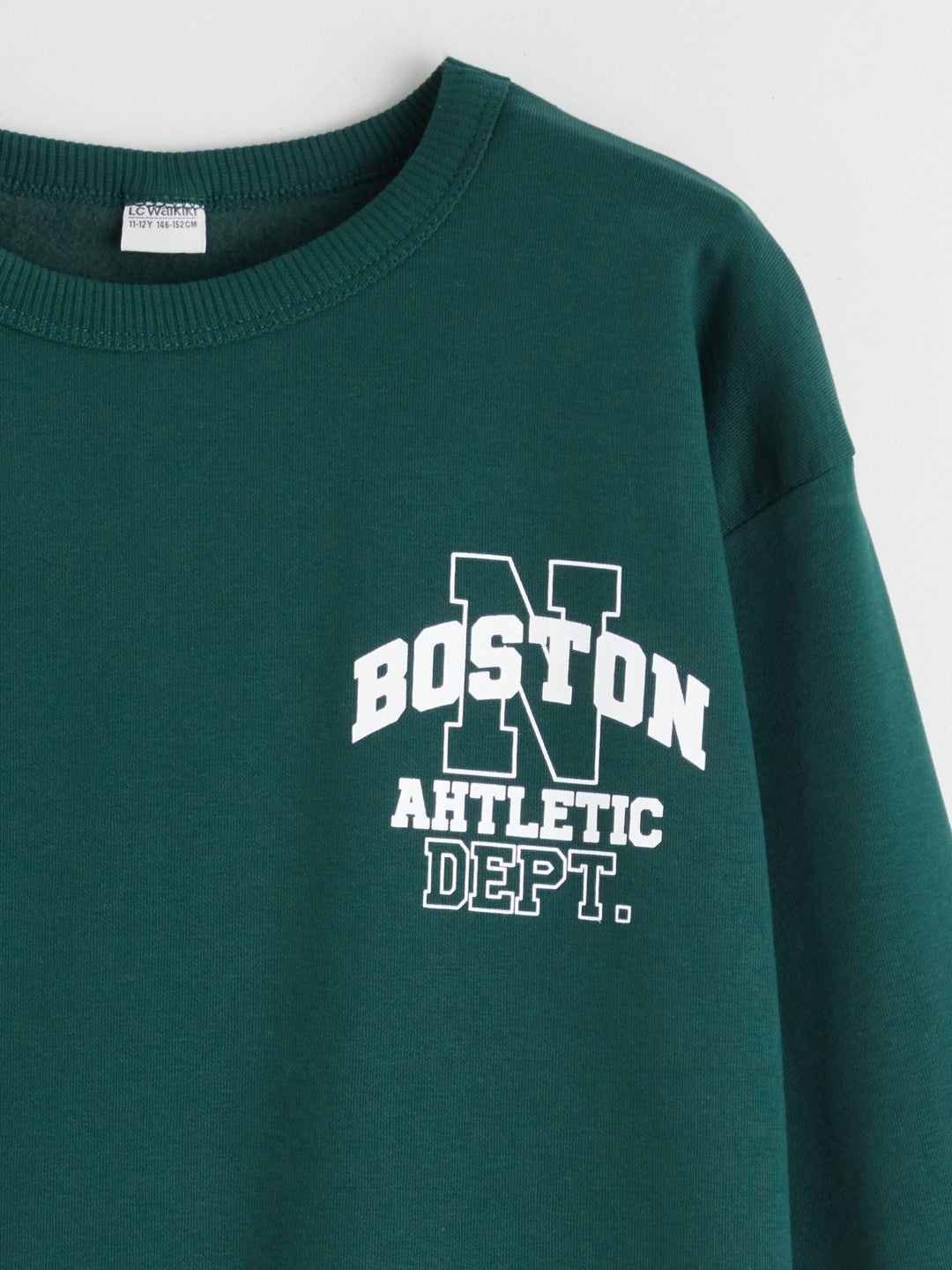 LCW Kids Crew Neck Printed Boys Tracksuit Set