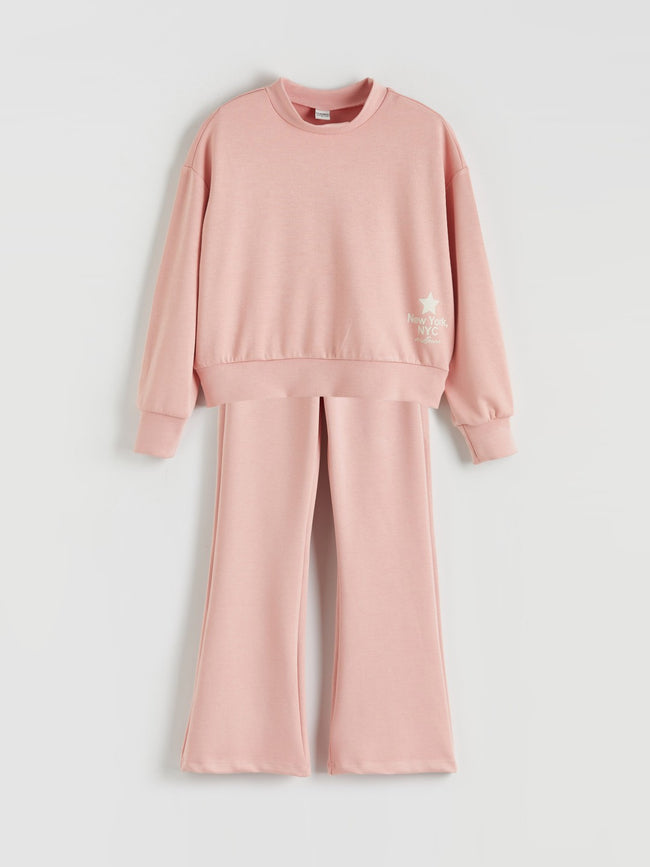 LCW Kids Girl Orange Set Hover Image