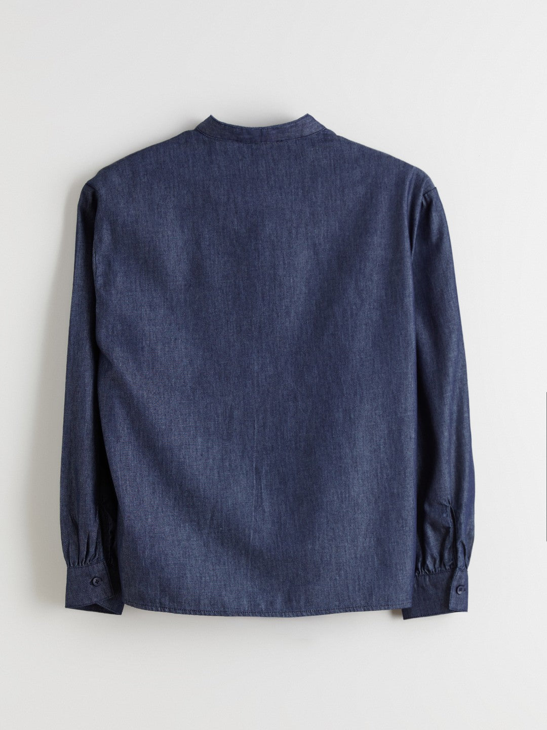 LCW Modest Tie Neck Women Denim Shirt