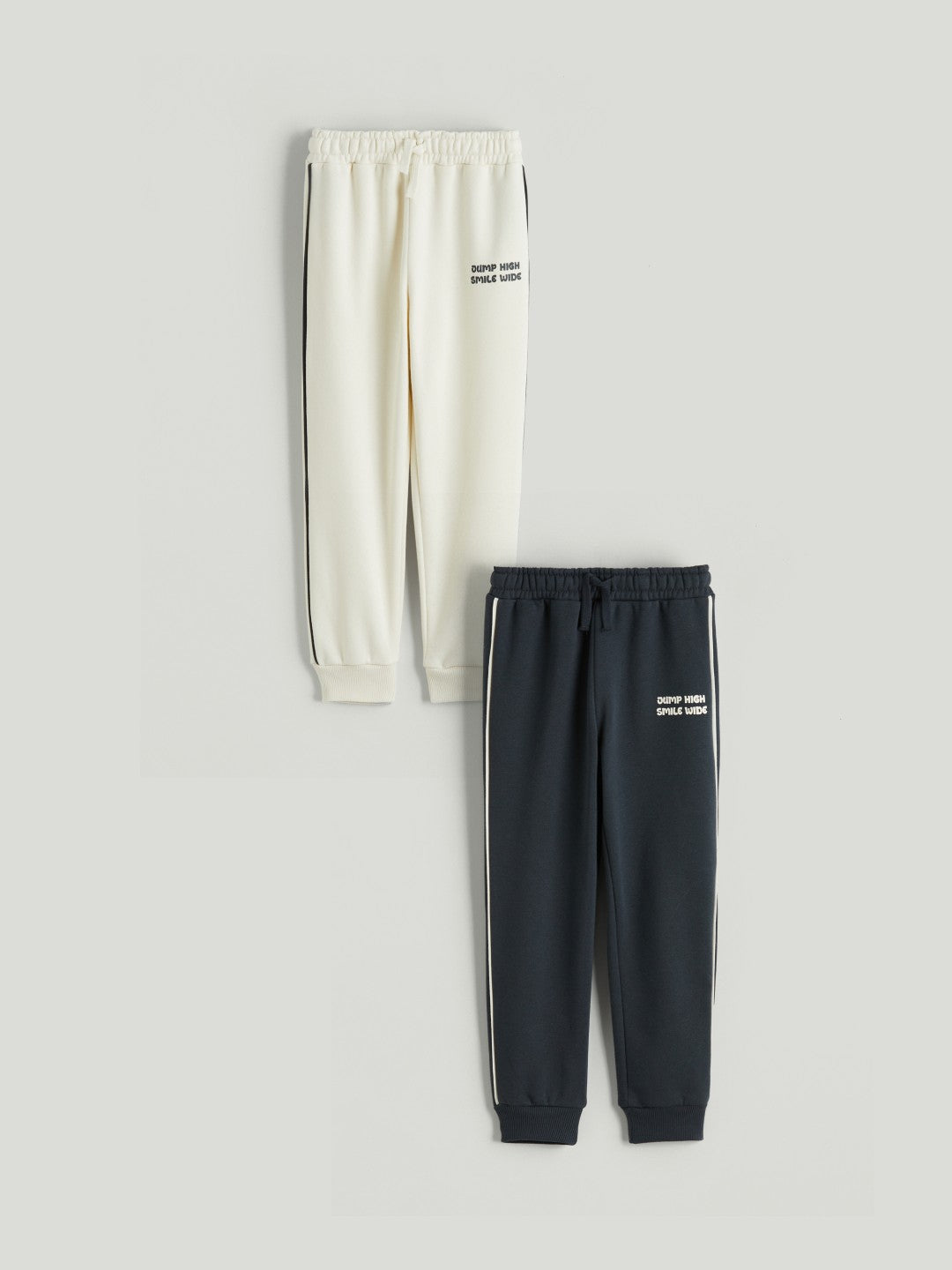 LCW Kids Elasticated Waist Boys Jogger Sweatpants 2 Pack