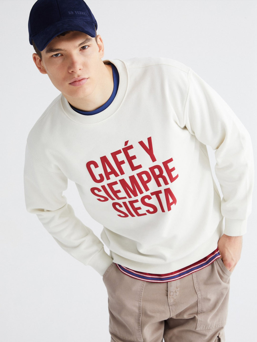 Xside Crew Neck Printed Men Thick Sweatshirt