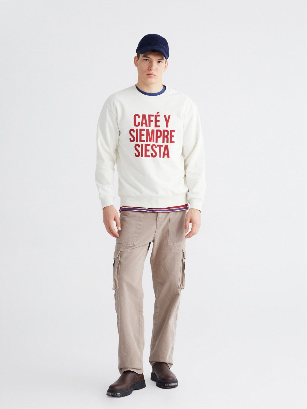 Xside Crew Neck Printed Men Thick Sweatshirt