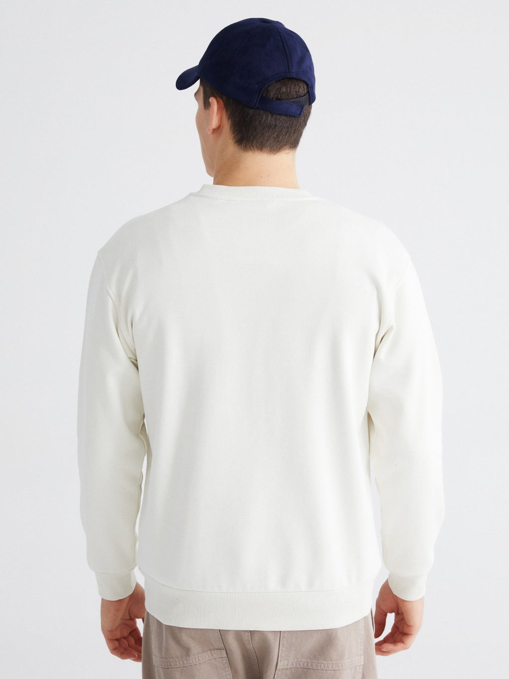 Xside Crew Neck Printed Men Thick Sweatshirt