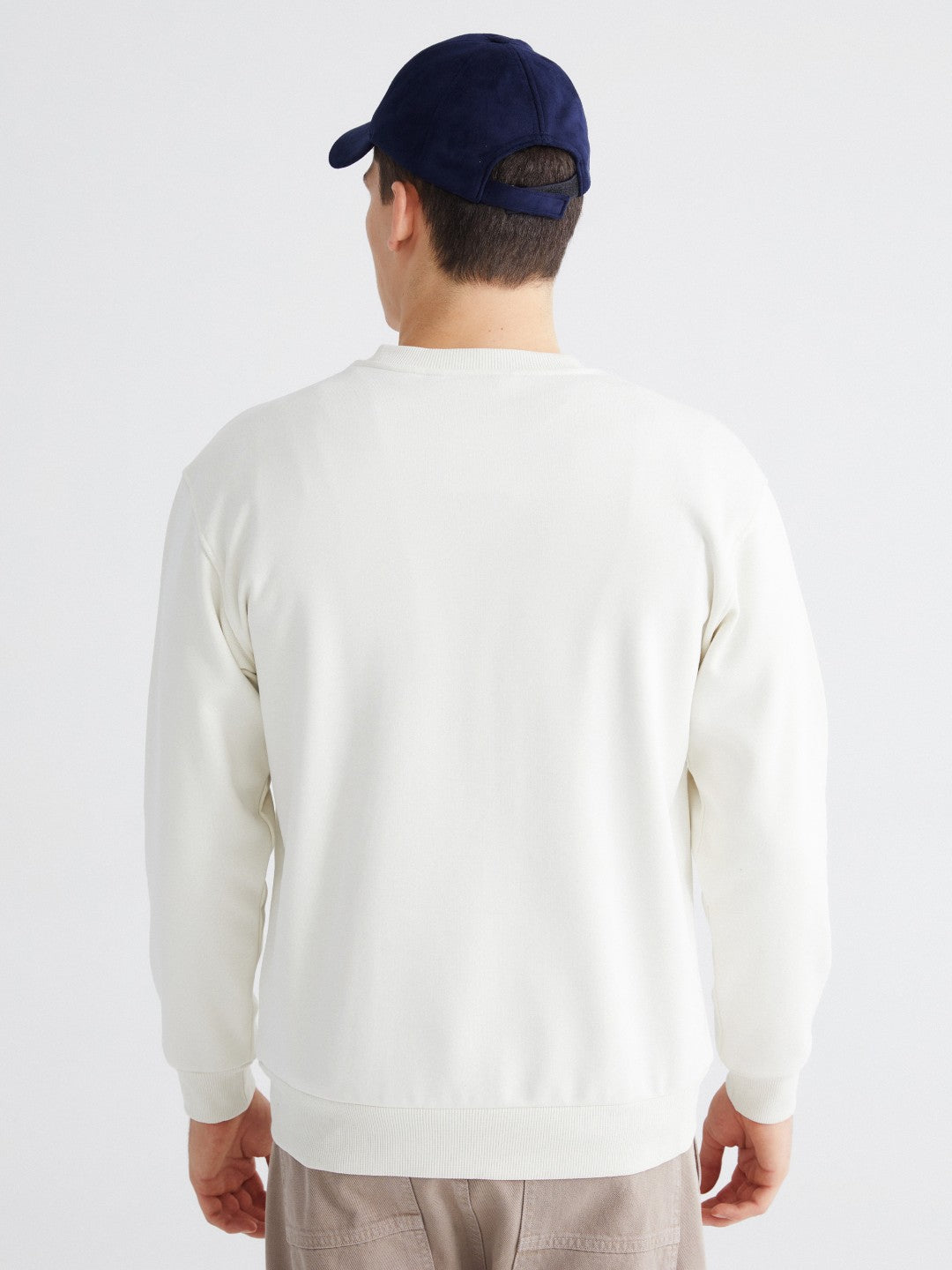 Xside Crew Neck Printed Men Thick Sweatshirt