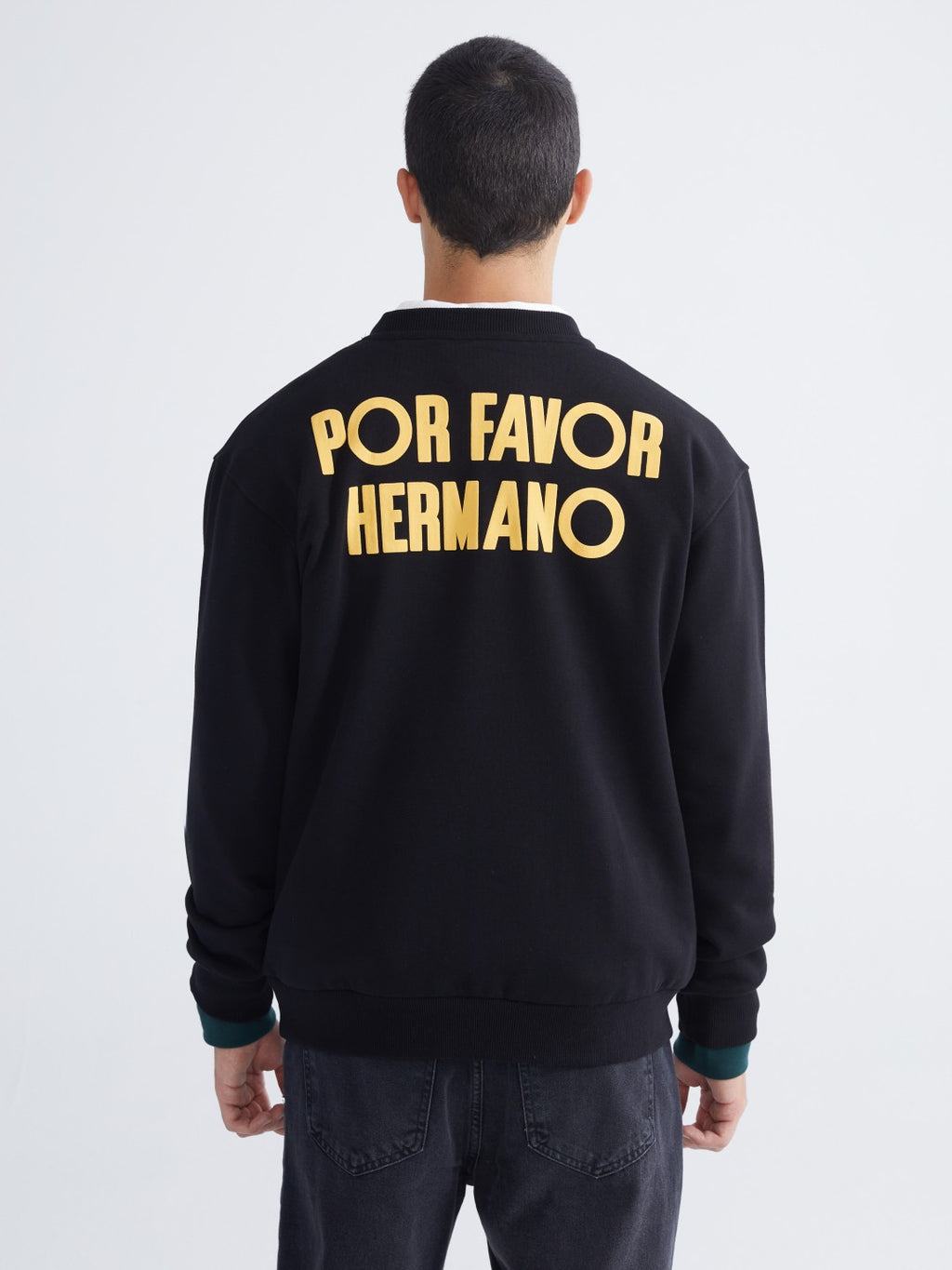 Xside Crew Neck Printed Men Thick Sweatshirt