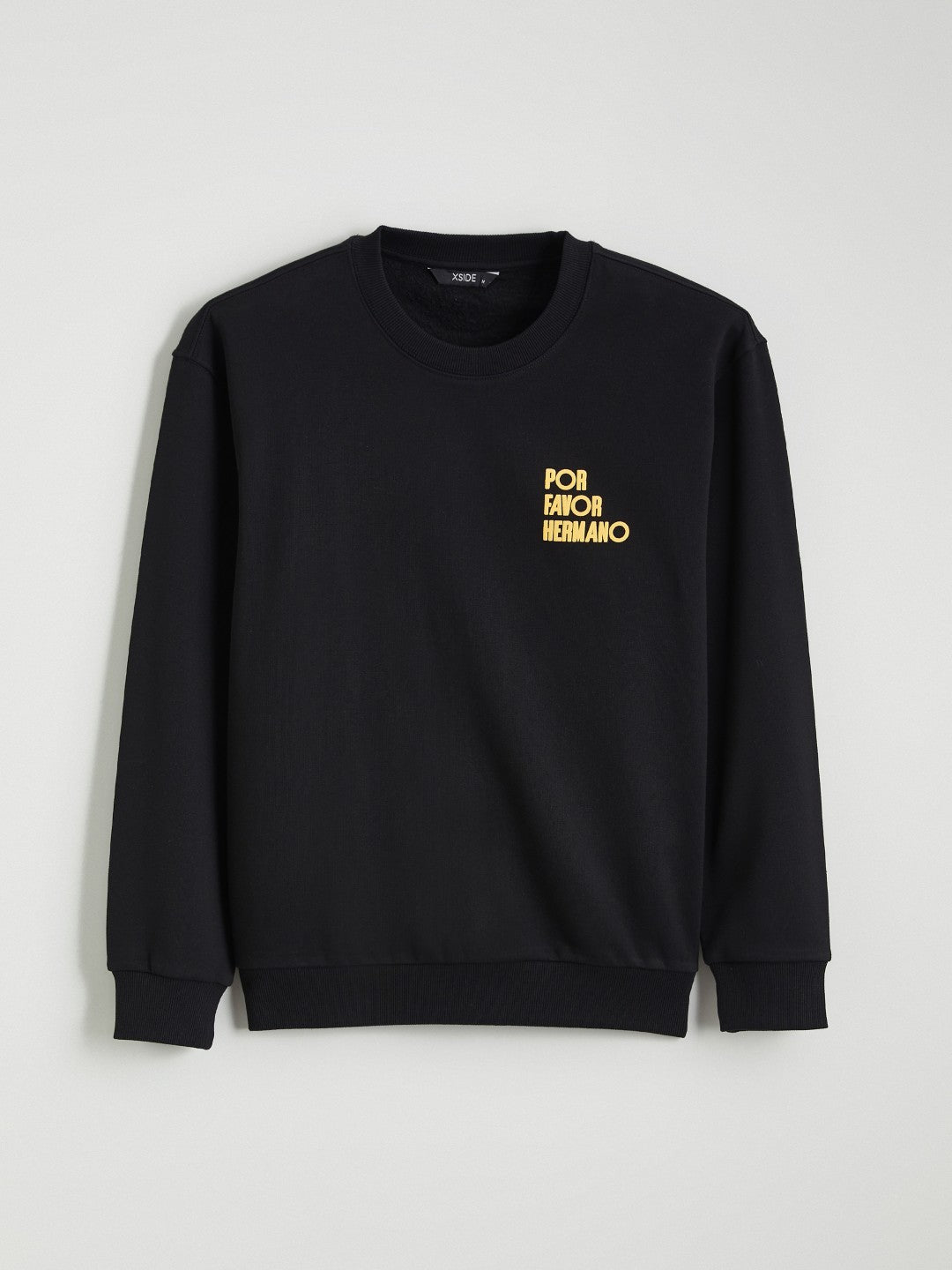 Xside Crew Neck Printed Men Thick Sweatshirt