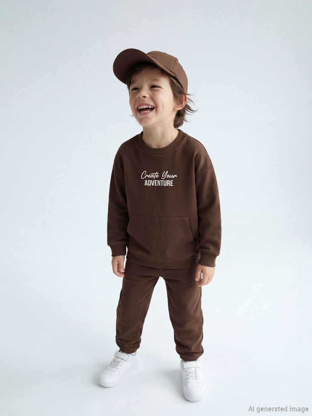 LCW Kids Crew Neck Boys Tracksuit Set